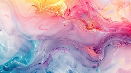 Obraz premium Abstract background with colorful ink patterns and marble texture