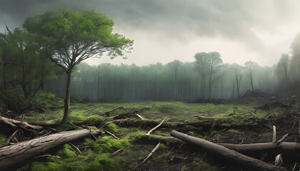 fog in the forest