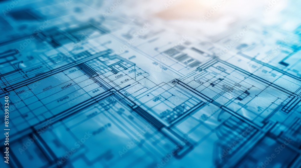 Poster blueprints with structural calculations and load-bearing capacity assessments inform foundation desi