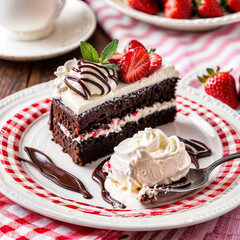 During celebrations, there are always treats like cakes and ice cream.