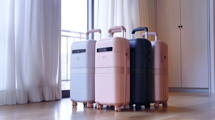 High-tech Intelligent Luggage with Built-in Digital Scale and Tracking for Seamless Travel