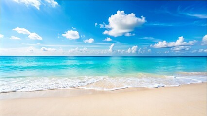 Fototapeta premium sand beach in empty seascape