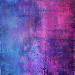 Obraz premium Distressed abstract grunge texture in vibrant purple and blue tones creates an interesting wallpaper or background designed to become a bestseller with its bold textural texture, color and composition