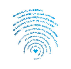 Thank you for being with us in several languages of the world