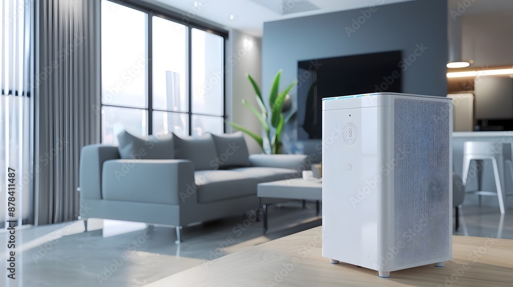 Poster advanced smart air purifier with intelligent monitoring system for improved indoor environment