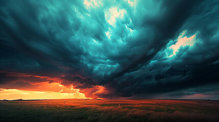 dark & stormy apocalypse sky