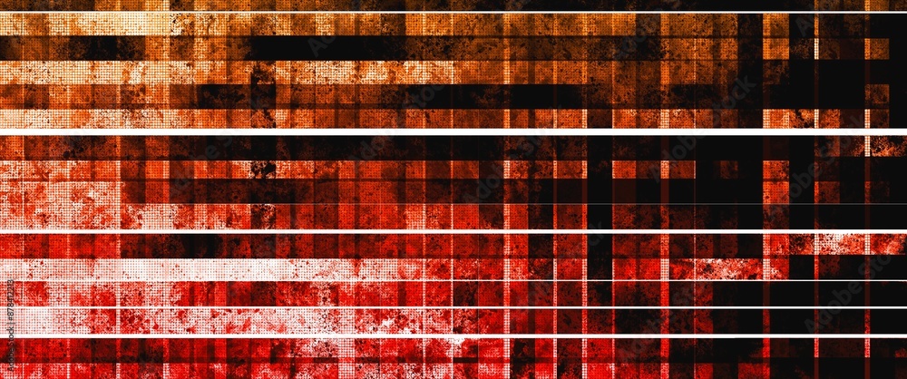 Wall mural abstract red and orange background