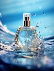 Cosmetics perfume serum packaging advertising image mockup 