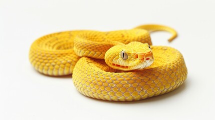 Naklejka premium Golden Pit Viper - A Striking Specimen