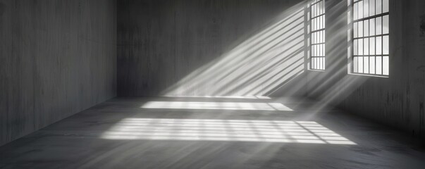 Obraz premium Sunlight Streaming Through Windows Conceptual Aid in Shadowy Ideas, Visionary Support, Aid Idea Shadows, Inspiration for Creativity and Innovation