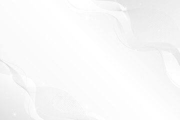 White minimal waves abstract background