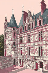 Fototapeta premium Royal Splendor: Château des Ducs de Bretagne