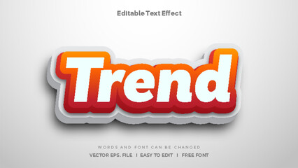 Trend Text effect mockup.