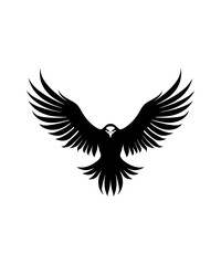 Obraz premium Best black and bold Eagle Silhouettes Images