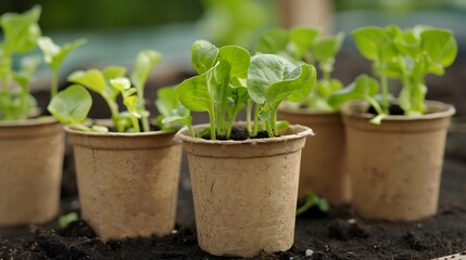 Biodegradable Seed Starter Pots for Sustainable Gardening and Planting