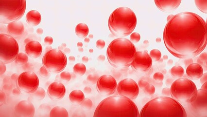 Floating color bubbles on a white background with colorful hues