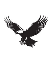 Fototapeta premium Best black and bold Eagle Silhouettes Images