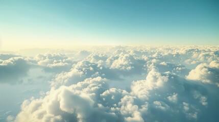 Fototapeta premium Thin clouds and clear sky