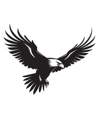 Fototapeta premium Best black and bold Eagle Silhouettes 