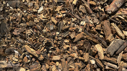 Texture pattern of small pieces of wood.