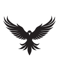 Obraz premium Best black and bold Eagle Silhouettes Images