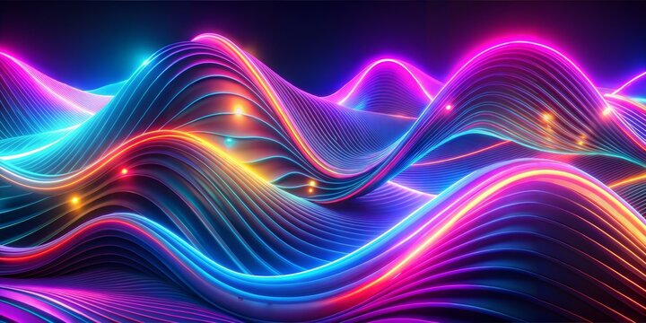 3D Abstract Fluid Motion with Light, Circles, Swirls, and Stripes in a Futuristic VJ Loop Design Featuring Energy and Soft Glowing Patterns