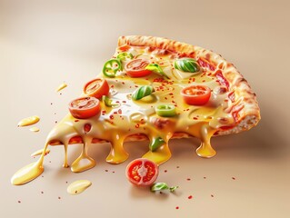 pizza on a plate