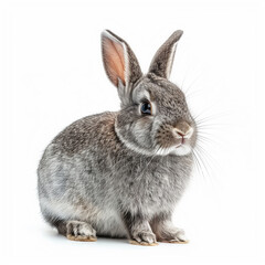 Obraz premium Adorable bunny on a white background