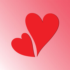 Valentine's Day poster, greeting card, cover, label, sale promotion templates, pattern background in modern trendy geometric style. Vector symbols of love in shape of heart for happy days