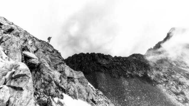Hicker in the mountains