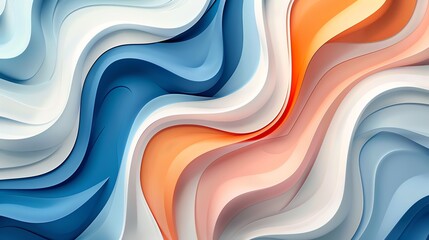3D background featuring dynamic wavy lines in various colors.