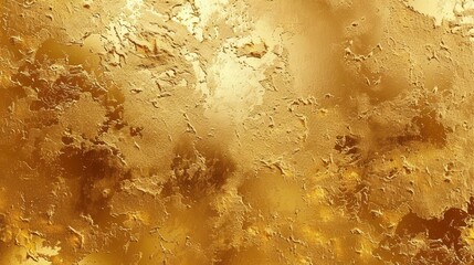 A visually appealing abstract image showing a golden texture with rough patches and an intricate pattern, creating a sense of richness and luxury.