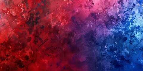 Obraz premium Distressed abstract grunge textures in vibrant red and blue tones create an interesting wallpaper or background designed to become a bestseller with its bold colors and composition, HD wallpapers, bac