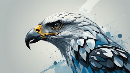 a modern abstract logo design comprising a delicate ou background