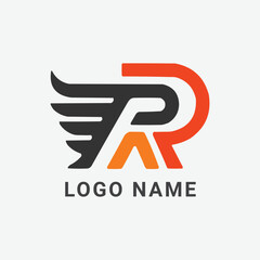 letter r abstract with logo icon abstract design illustration