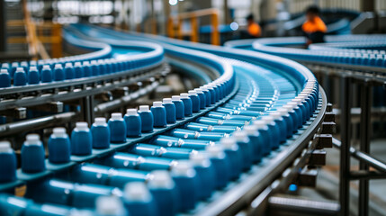 Obraz premium the conveyor line at the factory