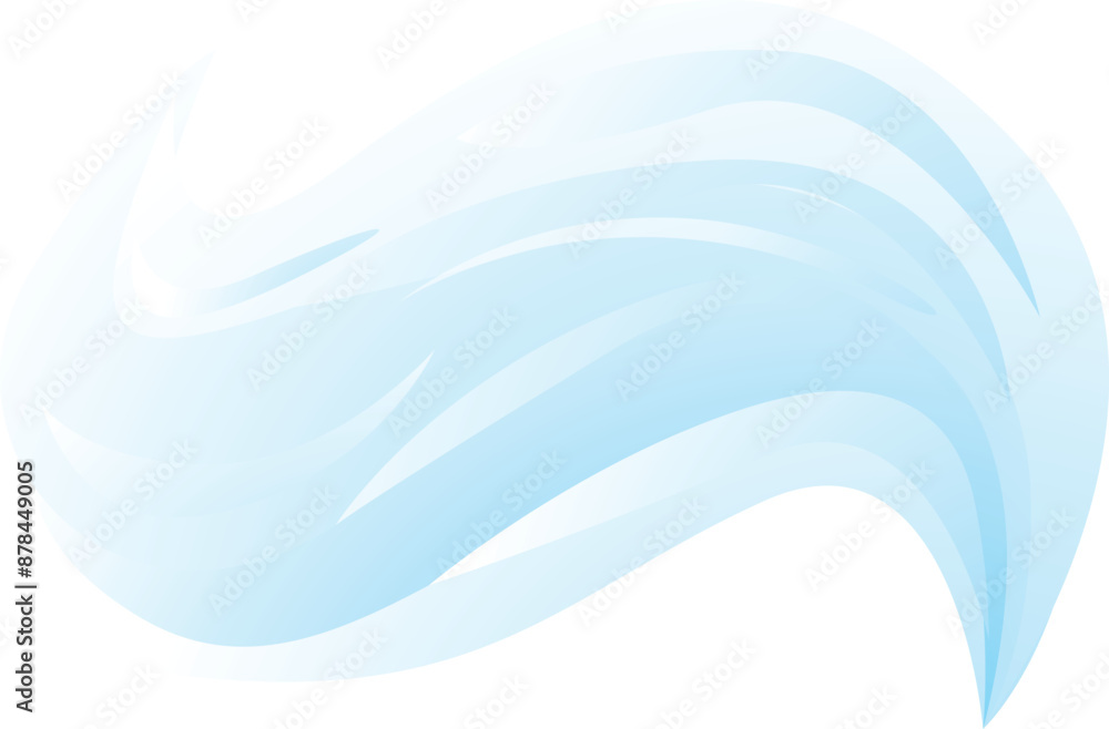 Poster abstract blue wave background creating a flowing design element