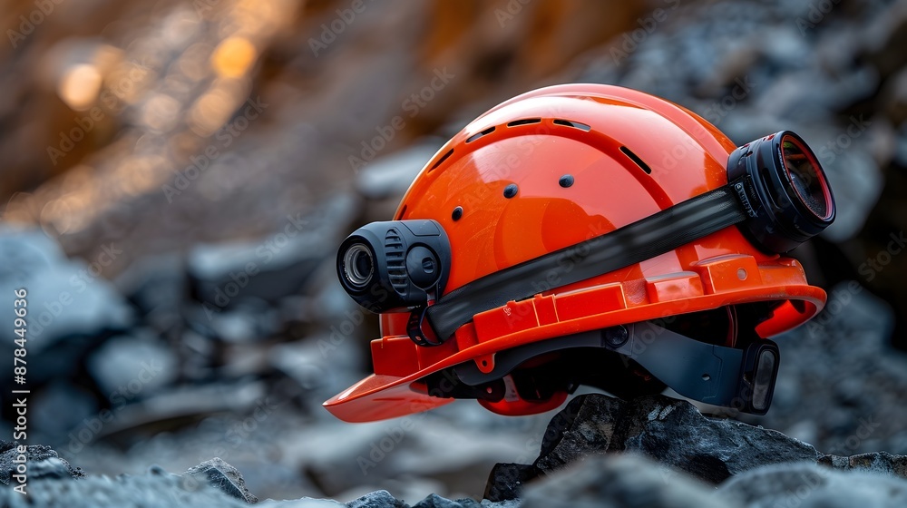 Aufkleber smart mining helmet with real-time monitoring for enhanced coal worker safety