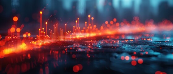 Fototapeta premium Unique wearable tech monitoring health metrics, tech novelty, personal wellness