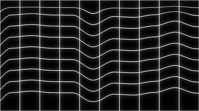 Abstract vertical displacement grid effect animation