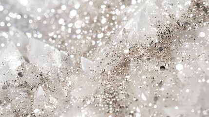 White background with sparkling glitter