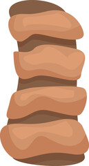 Delicious chocolate and cream cake forming a tower, perfect for a birthday party or any kind of celebration