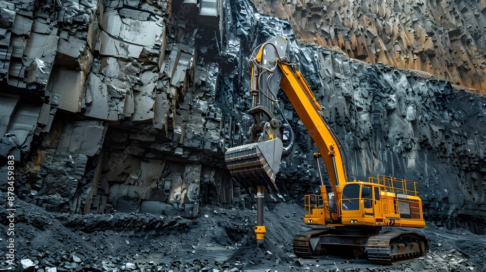 Poster robotic drilling equipment for precise coal extraction automation in mining technology