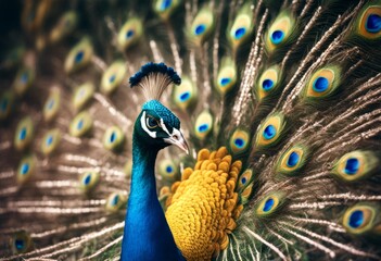 Fototapeta premium circle pattern illustration swirl design colorful floral seamless decoration peacock