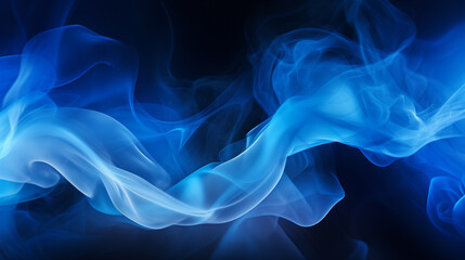 Obraz premium Abstract sapphire like blue coloured smoke for desktop or mobile backgrounds