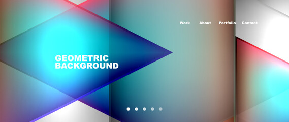 Gradient triangle geometric minimal wallpaper