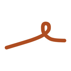 Cute Line Doodle Flat Icon Illustration 