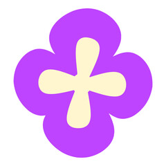 Cute Flowers and Floral Flat Icon Illustration 