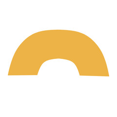 Cute Geometric Shape Flat Icon Illustration 