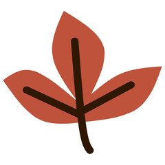 Flat Leaves Icon